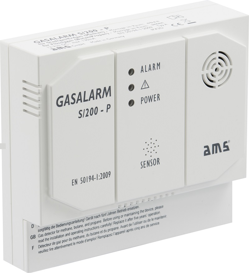AMS Gasalarm S/200-P, 230 V - Vorderansicht