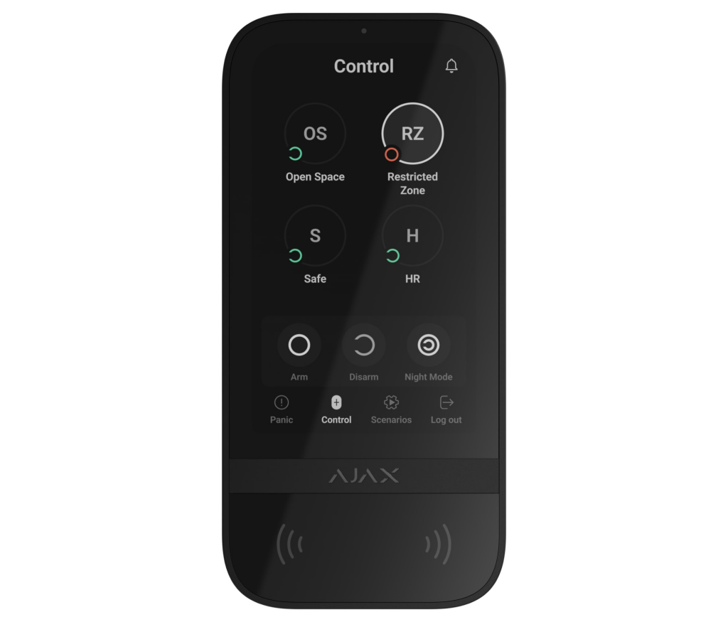 AJAX KeyPad "TouchScreen" schwarz