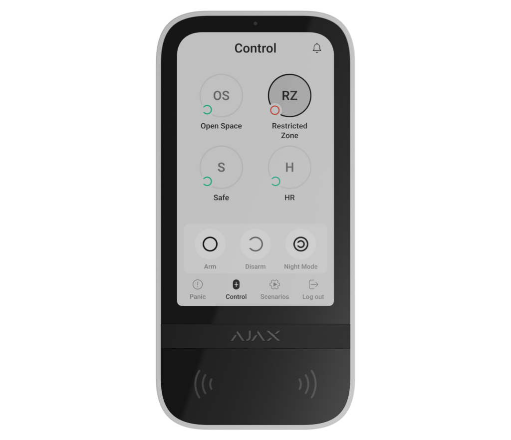 AJAX KeyPad "TouchScreen" weiß