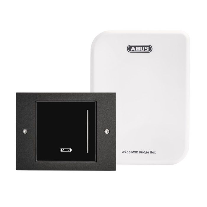 WLX Pro Wall Reader-Set IP44 Access schwarz | ABUS ACSE00012