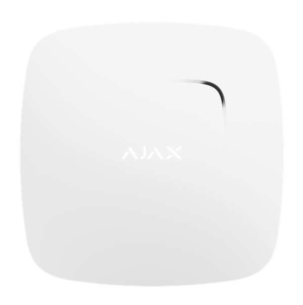 Ajax FireProtect Plus (Rauch + Hitze + Kohlenmonoxid), weiß - Vorderansicht